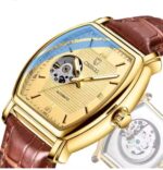 montre de luxe pour homme de marque chenxi avec boîte baril de vin automatique en cuir pour hommes creux lumineux étanche montres mécaniques pour hommes – Image 2