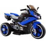 Enfants moto électrique Kairo vélos en plastique musique MP3 sortie Bluetooth [Bleu] – Image 2