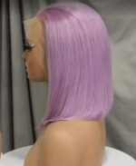 Perruque courte en dentelle – Pré-épilée – Couleur Violet – Image 4