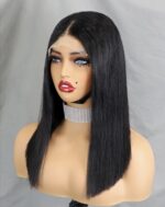 perruques sans colle cheveux humains courts Bob perruques pour femmes noires PR
