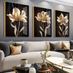 Tableaux Élégants Motif Fleurs – Toile Artistique Étanche pour Décoration – Image 4