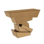 Table console à plusieurs niveaux dorée – Image 2