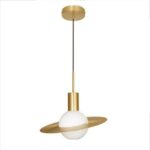 Moderne Soucoupe Volante PlanèTe Lustre LumièRe Luxe PlanèTe Lampe CréAtif Lustre Doré