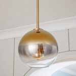 Lampe suspension, 3 lampes à billes en verre de 3 légers, hauteur réglable de plafonnier de lustre