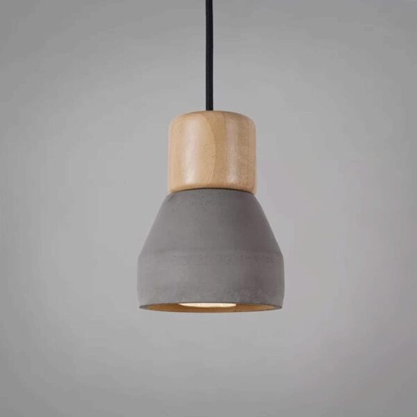 Lustre Suspension Industrielle en Ciment – Design Rétro Vintage avec Douille E27, Luminaire Intérieur pour Salon, Cuisine, Café, Loft