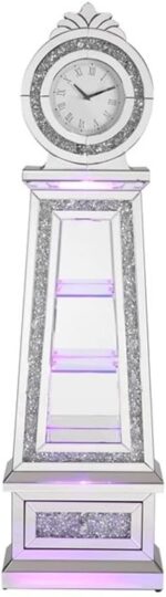 Horloge Grand-Père Classique avec LED – Cadran à Chiffres Romains & Mouvement Silencieux – Image 3