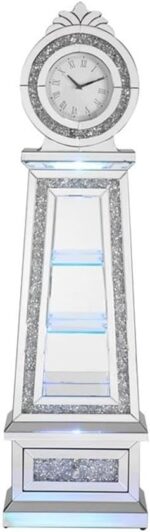 Horloge Grand-Père Classique avec LED – Cadran à Chiffres Romains & Mouvement Silencieux – Image 4