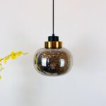 Nordique Moderne Minimaliste Lumière Lustre en Verre de Luxe avec Abat-jour Rond en Verre Fer Forgé Cuivre Suspendus Luminaires – Image 4