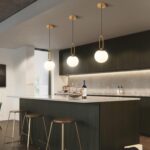 Lumière Blanc Verre Abat-Jour Plafond Doré Luminaires Suspendus Moderne Mini Éclairage Suspendu Unique – Image 3