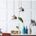 Mini Pendant la lumière Industrielle avec Abat-Jour en Verre chromé, plafonnier en Verre Boule Moderne, luminaire Suspendu à Globe réglable – Image 2
