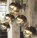 Lampe suspension, 3 lampes à billes en verre de 3 légers, hauteur réglable de plafonnier de lustre – Image 3
