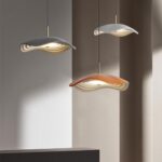 Lampe à Suspension Luminaire Moderne Lustre Moderne en Résine à LED à Intensité Variable en Trois Couleurs pour Cuisine Lampe Suspendue pour Chambre – Image 3