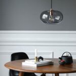 Lampes suspendues en verre du milieu du siècle, luminaire de cuisine, lampe à suspension à tête unique, pendentif de ferme pour éclairage décoratif de.. – Image 4