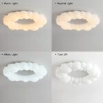 Lustre nuage bulle LED Plafonnier nuage Lustre dessin animé Étoile Lampe suspendue Plafonnier Luminaire de plafond – Image 2