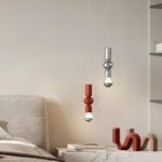 Elksdut Luminaire Suspendu Design Nordique en Forme de Gourde pour îlot de Cuisine, Lustre Suspendu en Fer, luminaires de Base E27, Salon, Chambre à Coucher – Image 3