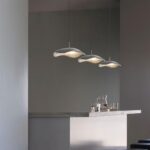 Lampe à Suspension Luminaire Moderne Lustre Moderne en Résine à LED à Intensité Variable en Trois Couleurs pour Cuisine Lampe Suspendue pour Chambre – Image 2