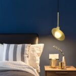 Moderne Soucoupe Volante PlanèTe Lustre LumièRe Luxe PlanèTe Lampe CréAtif Lustre Doré – Image 3