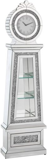 Horloge Grand-Père Classique avec LED – Cadran à Chiffres Romains & Mouvement Silencieux – Image 6