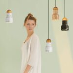 Lustre Post-Moderne en Cuivre et Marbre – Design Minimaliste pour Bar ou Restaurant – Image 2