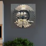 Horloge Murale Miroir Design – Élégance Artistique et Qualité Supérieure – Image 2