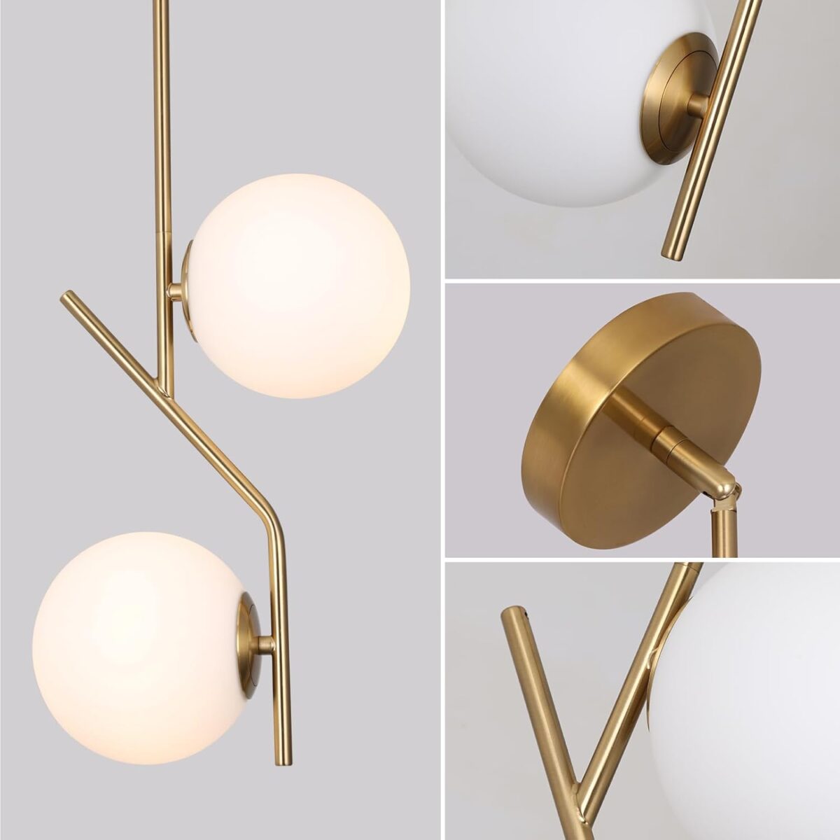 Lustre Moderne à Une Lumière Noire – Suspension Décorative d’Intérieur – Image 1