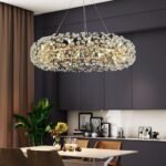 Lustre de Luxe en Cristal – Design Créatif Feu d’Artifice Doré – Image 5