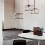 Lampes suspendues en verre du milieu du siècle, luminaire de cuisine, lampe à suspension à tête unique, pendentif de ferme pour éclairage décoratif de.. – Image 7