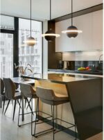 Suspension Planète pour Chambre d'Enfant, Terrasse, LED, Ciment Créatif, Suspension Béton, Suspension Moderne, Style... – Image 3