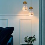 Lustre Post-Moderne en Cuivre et Marbre – Design Minimaliste pour Bar ou Restaurant – Image 4