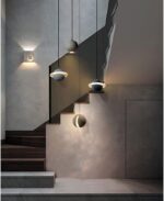 Suspension Planète pour Chambre d'Enfant, Terrasse, LED, Ciment Créatif, Suspension Béton, Suspension Moderne, Style... – Image 4