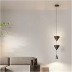 Suspension LED OGPZGNNZ – Lampe Design Blanche & Noire – Éclairage Moderne et Lumineux – Image 3