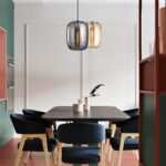 Suspension de style industriel nordique, lustre en verre cylindrique créatif, lampe suspendue à tête unique de base E27, luminaires de décoration de balcon de salle à manger de chambre à coucher – Image 5