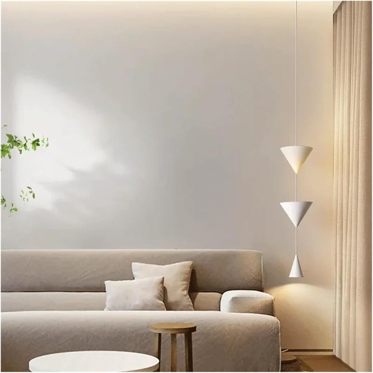 Suspension LED OGPZGNNZ – Lampe Design Blanche & Noire – Éclairage Moderne et Lumineux – Image 4