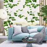 panneaux muraux 3D de luxe en forme de feuille – Panneau mural autocollant en mousse à décoller et à coller – Carreaux muraux anti-collision pour mur de salon – Image 2