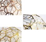élégant Créativité Moderne Lustre Creux Chrome Finish Dispositif d'éclairage – Image 3