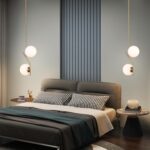 Lustre Moderne à Une Lumière Noire – Suspension Décorative d’Intérieur – Image 4