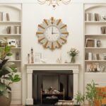 Horloge murale ronde miroir Artloge  grande horloge murale décorative avec bord et cadre arrière en cristal biseauté et brillant, décoration artistique moderne – Image 3
