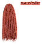 Cheveux tressés Marley Twist de 24 pouces, 8 paquets d'extensions de cheveux synthétiques Afro Kinky Curly Marley Twist