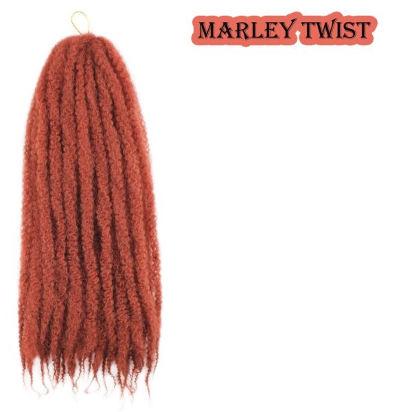 Cheveux tressés Marley Twist de 24 pouces, 8 paquets d'extensions de cheveux synthétiques Afro Kinky Curly Marley Twist