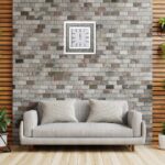 Horloge murale carrée étincelante en vrac avec strass – Miroir en cristal écrasé avec chiffres romains – Image 2