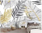 Papier Peint Élégant et Moderne – Papier Feuilles Exotiques – Image 4