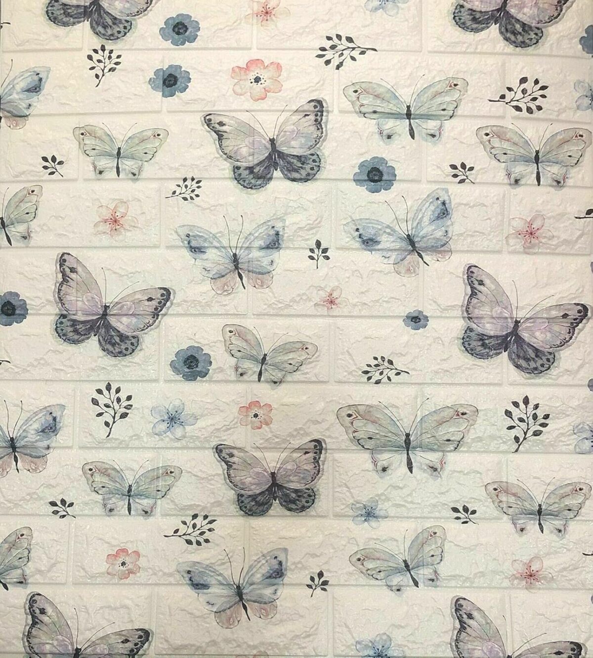 PAPIER PEINT PAPILLON ET FLEURS – Image 2
