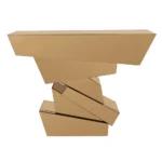 Table console à plusieurs niveaux dorée