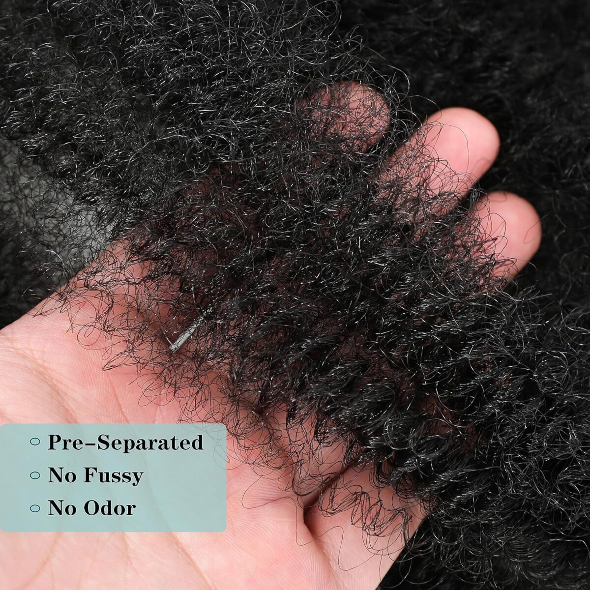 Cheveux Marley Twist – Extension Pré-séparée Élastique pour Tresses Afro Kinky – Image 2