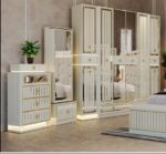 Élégance Suprême – Ensemble Chambre Blanc & Or – Image 4