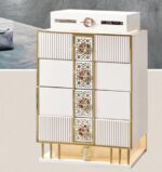 Mobilier de Chambre Royal – Ensemble Lit Double & Élégance Antique – Image 2