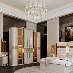 Ensemble de Chambre Royal Classique – Lit Double et Raffinement Total