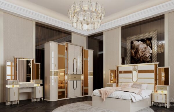 Ensemble de Chambre Royal Classique – Lit Double et Raffinement Total