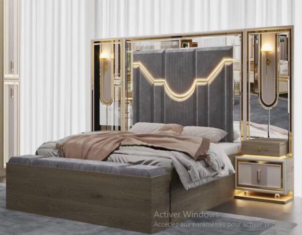 Chambre Majestueuse – Ensemble de Meubles Royal avec Lit Double – Image 3