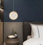 Lampes suspendues rondes à LED modernes, éclairage intérieur nordique pour la maison, salon, décoration de restaurant, lampe de confrontation luxueuse – Image 2